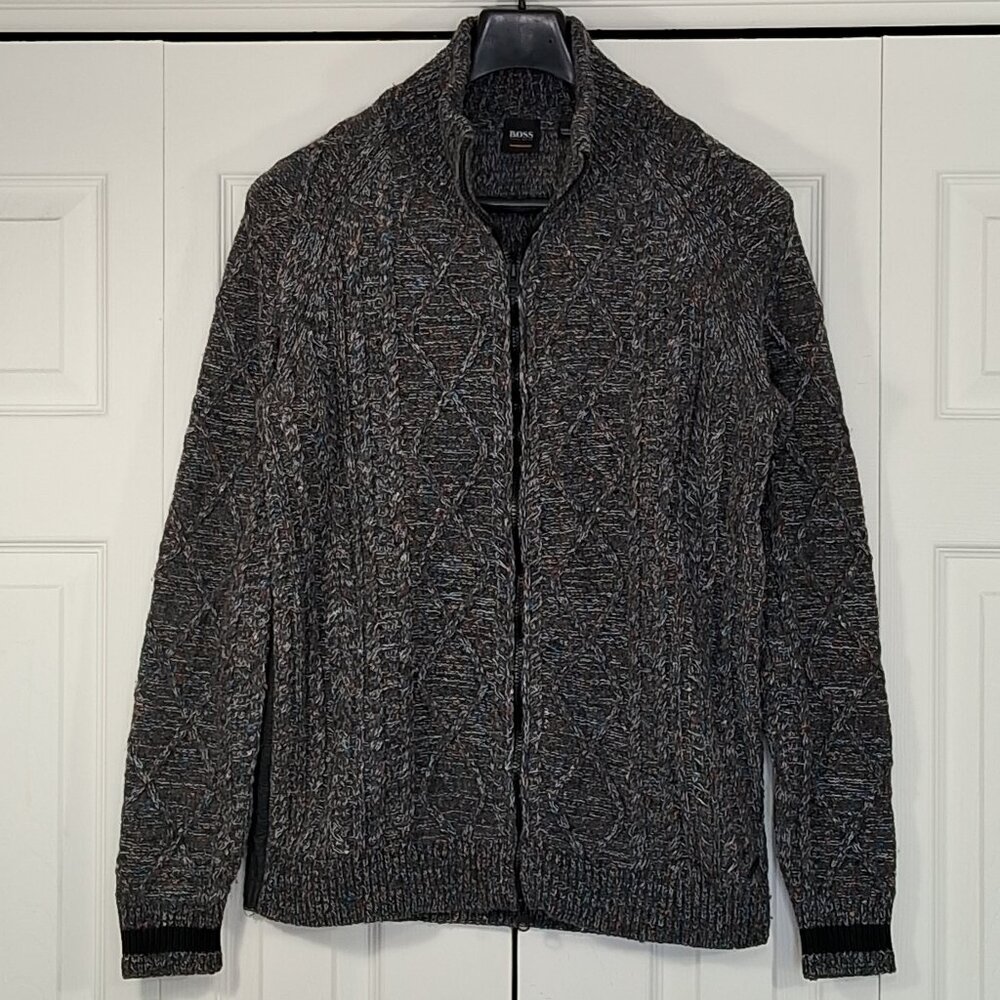 Hugo Boss Knit Full Zip Cardigan Sweater